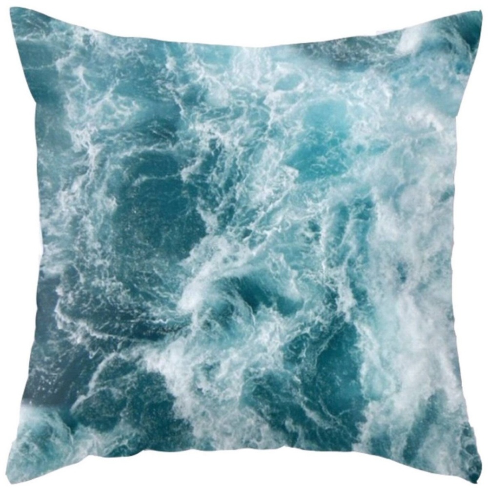 Waves Throw Pillow